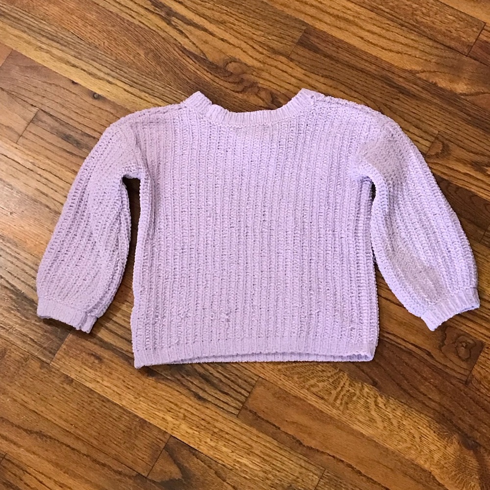 GB Girls Gianni Bini Lavender Knit Pullover Sweater 
Size XS 4 / 5 Extra… - Picture 4 of 12